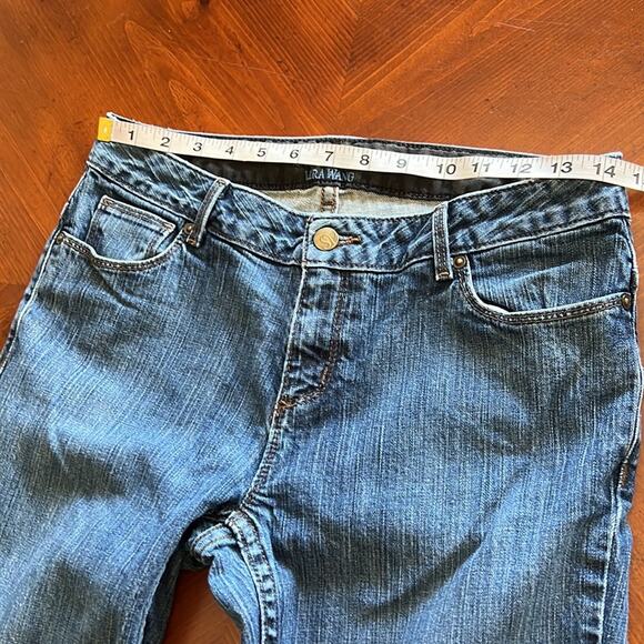 Simply Vera Vera Wang Size 6 Blue Stretch Denim Jeans Bootcut Westerncore - Picture 7 of 10